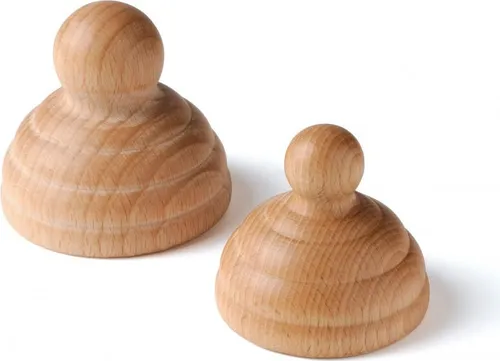 Erzi Woodroll Trigger natur, 2er Set in braun von Erzi