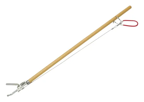Flora Greifboy mit Holzstiel 85 cm – Fingergreifer für müheloses Aufsammeln - Praktischer Greifboy mit Holzstiel, ideal zum Aufsammeln von Müll. Mit einem stabilen Metallgreifer und einer Gesamtlänge von 87 cm für eine komfortable Handhabung.