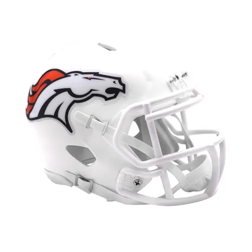 Riddell Speed Mini Football Helm ON-FIELD Denver Broncos - Fanartikel für Denver Broncos, detailgetreue Miniatur, ideal für Sammler und Fans.