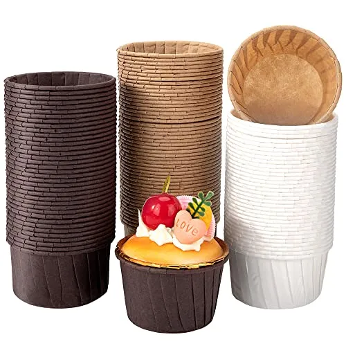 Muffinförmchen Papier, 150 Stück Cupcake Formen Papier Backförmchen Wrapper, Einweg Backbecher Muffin Cupcake Papierförmchen für Kuchen, Backen, Dessert, Party, Geburtstag, Hochzeit