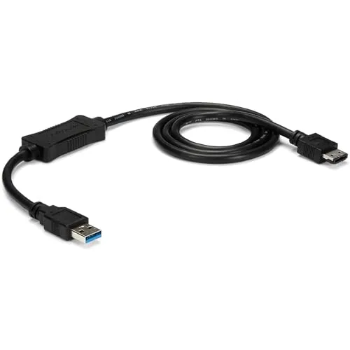 StarTech.com USB 3.0 auf eSATA Adapter - 6 Gbit/s Verbindung für externe Festplatten - Controller für externe eSATA HDD/SSD/ODD, bietet hohe Übertragungsgeschwindigkeiten von bis zu 5 Gbit/s und ist ideal für IT-Profis unterwegs.