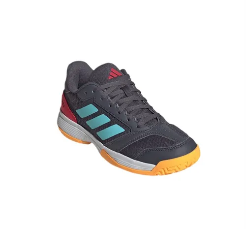 adidas Hallen-Indoorschuhe Ligra 8 dunkelgrau/bunt Kinder, Größe Euro (US): 33 (1,5)