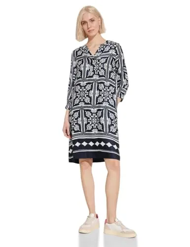 STREET ONE Damen A143956 Tunika Kleid mit Print, Mehrfarbig von Street One