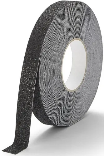 DURABLE Kettenschloss Antirutschband Duraline Grip+ 15mx25mm schwarz - Selbstklebendes Antirutschband für sichere Wege und Trittflächen. Ideal für Innen- und geschützte Außenbereiche. Die robuste Beschichtung sorgt für dauerhafte Rutschhemmung, perfekt für Treppenstufen und Rampen.