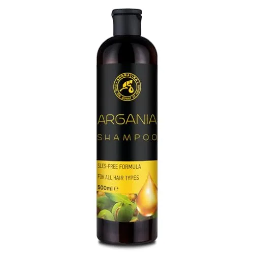 Argan Shampoo 500ml - Shampoo mit Arganöl - Weiche und Geschmeidige Haare - Haarglanz - Haarpflege - Kopfhautpflege - für alle Haartypen