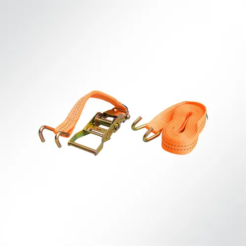 Ratschen Zurrgurt Spanngurt mit Klauenhaken 6,1m 35mm orange 2000kg EN12195-2