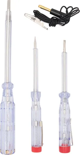 4tlg Phasenprüfer Stromprüfer Spannungsprüfer Schraubendreher Prüfer 6-220V Set