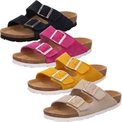 Rohde Sunnys N12 - Elfenbein Veloursleder - Größe 42 - Pantoletten aus hochwertigem Veloursleder mit rutschfester Sohle und ergonomischem Kork-Latex-Fußbett. Ideal für den Sommer, bequem und stilvoll – ein Must-have für jeden Schuhschrank.