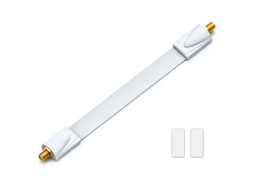 deleyCON deleyCON 1x Fensterdurchführung SAT Kabel 21cm flexibel / 30cm Länge SAT-Kabel
