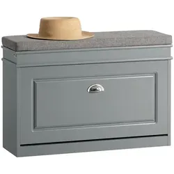 SoBuy Schuhbank mit Sitzkissen und Stauraum von SoBuy