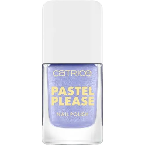 Catrice Pastel Please Nail Polish 020 Cloud Nine, schimmernder Nagellack in Blau, farbintensiv, hochpigmentiert, vegan, 10,5 ml