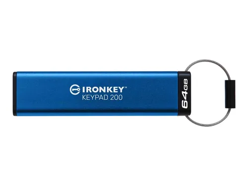 IronKey 200 - 64GB USB-Stick, USB 3.2 Gen 1 mit 256-Bit AES-Verschlüsselung, hohe Übertragungsgeschwindigkeit und sicherer Schutz
