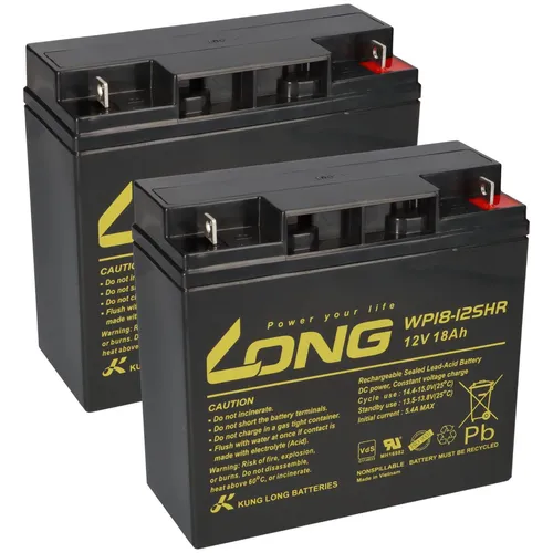 Ersatzakku für APC - Dell USV Modelle RBC7 Kung Long - Hochwertiger Ersatzakkusatz für APC USV Modelle, wartungsfrei und auslaufsicher. Ideal für zuverlässige Stromversorgung mit 12V 18Ah Kapazität.