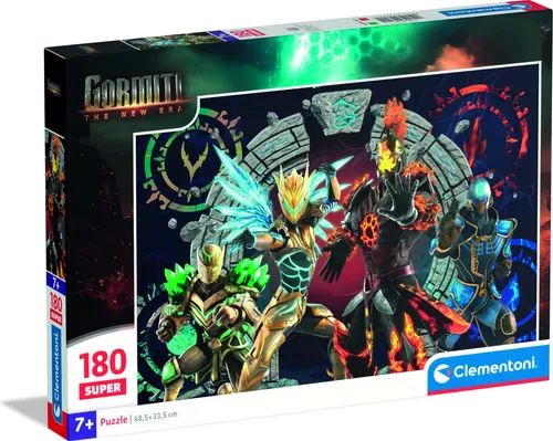 Clementoni Puzzle, 180 Teile, Gormiti-Illustration, für Kinder ab 7 Jahren, Cartoons, Superhelden, Geschenkidee, Geburtstag, Italy, 48,5 x 33,5 cm, 29792