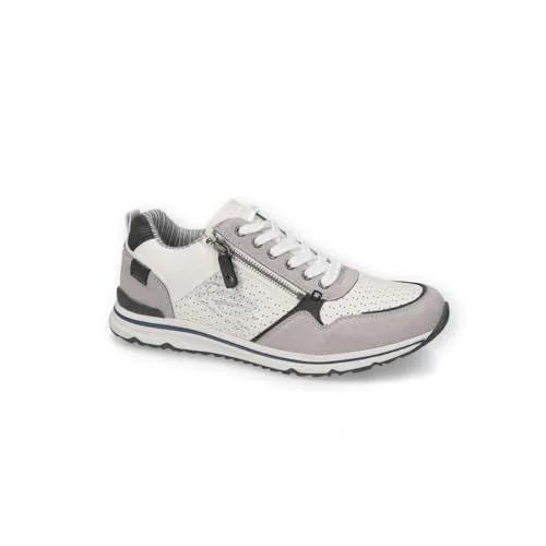 Dockers by Gerli Herren Low-Top Sneaker - Herren-Sneaker in Weiß, perfekt für Business und Freizeit, mit schnürbarem Design für optimalen Halt und Komfort.