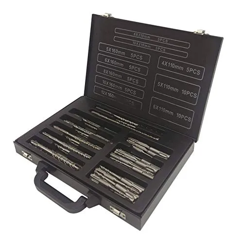 tlg. SDS Plus Hammerbohrer Set Betonbohrer Steinbohrer 4,0-12,0 mm SDS+ 56