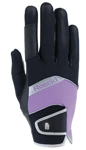 Roeckl Millero Reithandschuhe lila 7 in schwarz von Roeckl