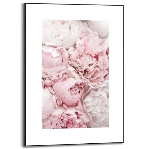 Reinders! Gerahmtes Bild Pfingstrosen Blumen in pink von REINDERS
