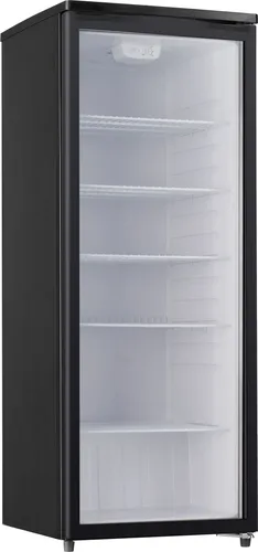PKM Glastürkühlschrank GKS255B - Flaschenkühlschrank mit 256 Litern Nutzinhalt, ideal für Gastronomie oder Zuhause. Mit LED-Beleuchtung und regelbarem Thermostat für optimale Kühlung.