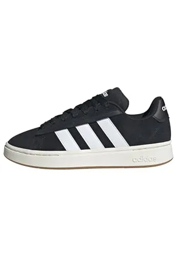 adidas Herren Sneaker GRAND COURT ALPHA 00s - Schwarz - Stylische Sneaker in Größe 46 2/3 aus hochwertigem Leder mit Cloudfoam-Dämpfung für ultimativen Komfort, ideal für Alltag und Freizeit.