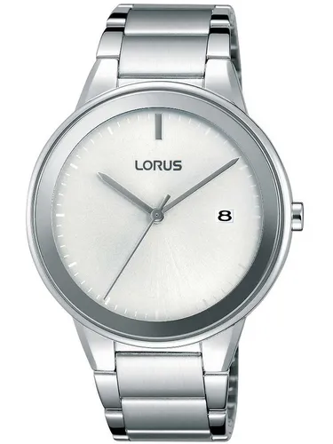 Lorus RS929CX9 Herrenuhr 40mm - Elegante Armbanduhr aus Edelstahl, wasserdicht bis 5 ATM und mit grün leuchtendem Ziffernblatt für optimale Ablesbarkeit bei Dunkelheit.
