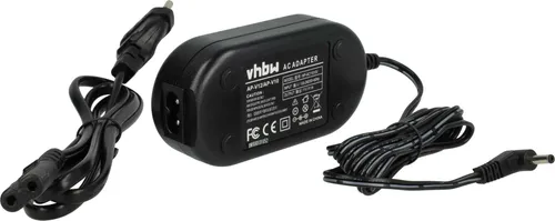 vhbw Netzteil kompatibel mit JVC GR-D201, GR-D200, GR-AXM341US, GR-AXM341, GR-D200U, GR-D200US, GR-AXM241US, GR-AXM341U Kamera, Digitalkamera, 2m