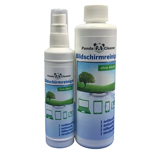 Bildschirmreiniger PANDACLEANER® Sparset 100ml + 250ml Nachfüll