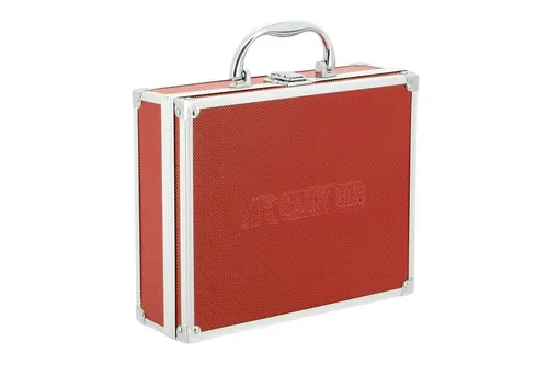 ECI Tools Aluminium Werkzeugkoffer Rot mit Schaumstoffeinlage 560027 - Robuster Werkzeugkoffer aus Aluminium mit individuell anpassbarer Schaumstoffeinlage für optimalen Schutz. Ideal für den Transport von Werkzeug, Messinstrumenten und mehr. Kompakt und leicht, perfekt für Profis und Hobbyisten.