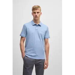 BOSS Passenger Poloshirt - Schmal geschnittenes Herren Poloshirt aus softem Piqué mit tonalem Logo-Aufnäher, ideal für einen eleganten Freizeitlook.
