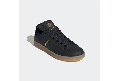 Adidas Stan Smith J Gr 37 1/3 - Schwarze Sneaker - Stylische Sneaker für Unisex Erwachsene in Größe 37 1/3. Ideal für den Alltag, mit zeitlosem Design und robuster Gummisohle für optimalen Komfort.