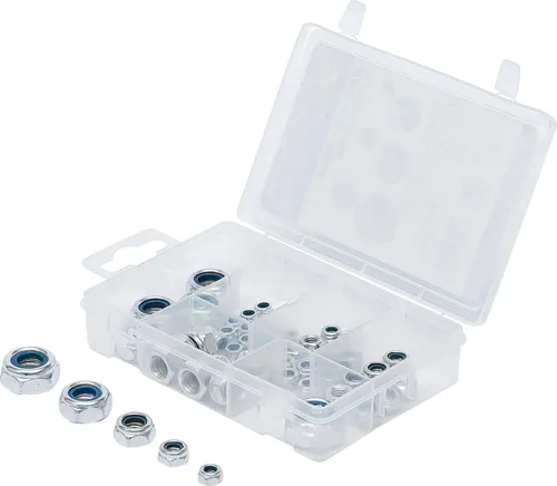 BGS Do It Yourself Muttern-Sortiment | selbstsichernd | metrisch | M4 - M12 |...