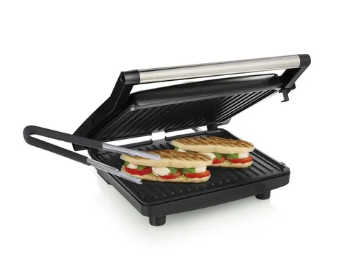 Tristar Kontaktgrill, 2000 W, Elektro Low fat Indoorgrill XXL Panini Multigrill Snackmaker 30x26cm