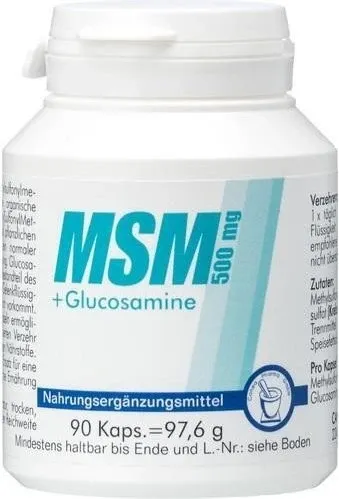 MSM 500 mg+Glucosamine Kapseln 1,08 g