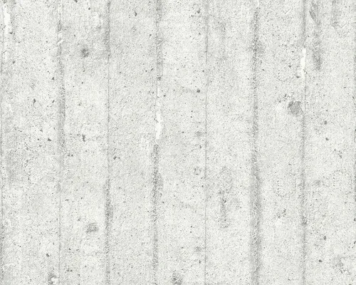 Vliestapete Beton-Stein-Optik Streifen grau 7137-11 713711 (2,76€/1qm)