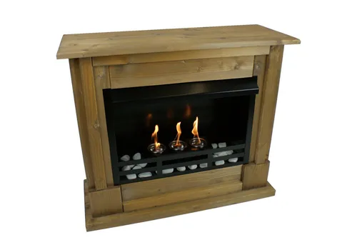 Kaminbau Mierzwa Echtfeuer-Dekokamin Rafael Premium - Flexibel in Farbe und Ausstattung - Eleganter Dekokamin für stimmungsvolles Ambiente, wahlweise mit Sicherheitsglas. Ideal für gemütliche Abende, ohne Strombedarf, mit geprüftem Bio-Ethanol als Brennstoff.