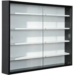 Hängevitrine in Schwarz