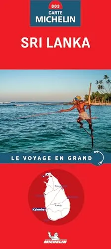 Michelin Sri Lanka: Straßen- und Tourismuskarte 1:420.000