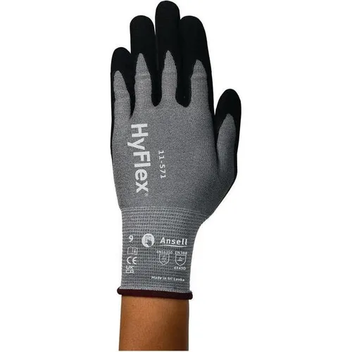 Ansell Schutzhandschuhe HyFlex 11-571, Grösse 10 in schwarz von Ansell