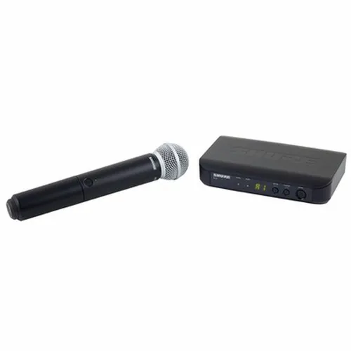 Shure BLX24/SM58 K3E Funkmikrofon-Set - Professionelles Funkmikrofon-System für ungestörte Auftritte bis 100 m Reichweite. Mit einfacher Einrichtung und bis zu 14 Stunden Batterielebensdauer für durchgehenden Spaß auf der Bühne.