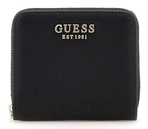 GUESS Talent SLG Small Zip Around Wallet S Schwarz in schwarz von GUESS