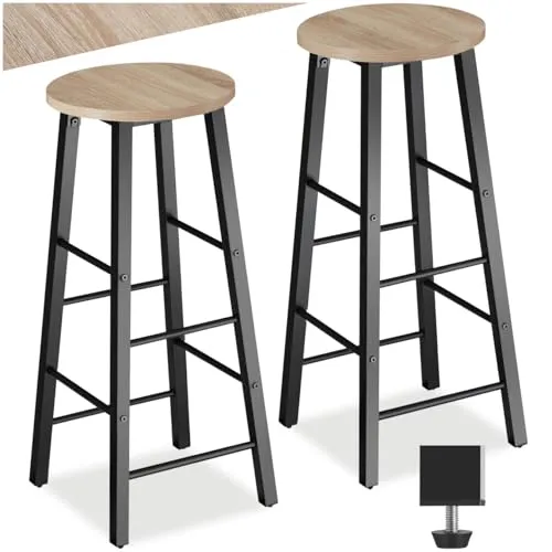 tectake® Barhocker 2er-Set