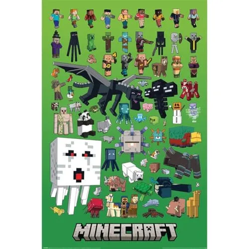 Pyramid International Minecraft Poster Character Montage