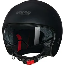 Nolan N21 Classico 302 Jethelm (Schwarzmatt) Gr: M (57) - Motorradhelm mit kratzfester Brille und integriertem Sonnenvisier, ECE-zugelassen für sicheres Fahren und optimalen Komfort.