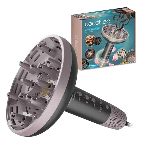 Cecotec XXL Diffusor-Haartrockner DryWave Nébula Black 1300W
