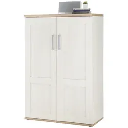 HBZ Meble Romance Highboard in Sibiu Lärche/San Remo hell in weiß von HBZ Meble