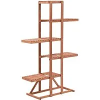 vidaXL Pflanzenständer aus Zedernholz - 86x36x139 cm, Braun - Pflanzenkästen & Spaliere: Robuster Pflanzenständer aus massivem Zedernholz, ideal für die stilvolle Präsentation Ihrer Pflanzen. Einfache Montage und langlebige Qualität.