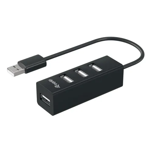 Equip USB-Hub USB 2.0 St -> 4x USB Bu 0.15cm 480Mbps schwarz