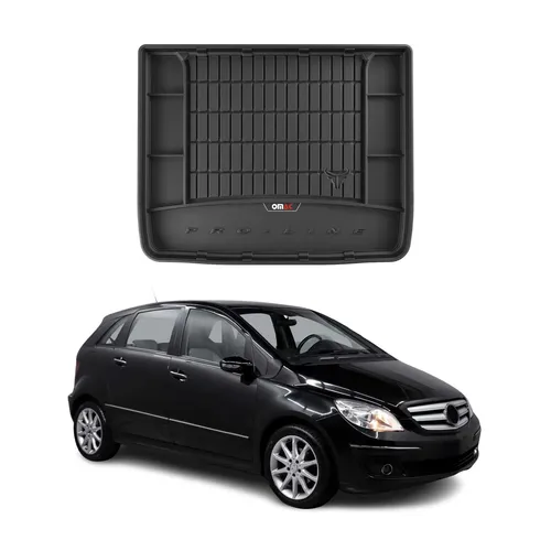 OMAC Kofferraummatte für Mercedes B Klasse W245 (2005-2011) - Premium TPE Kofferraummatte mit Anti-Rutsch-Technologie, wasserdicht und geruchlos für optimalen Schutz und elegantes Design. Ideal für Modelle mit Reserverad.
