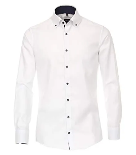 Venti Businesshemd Uni Modern Fit - Hochwertiges Businesshemd aus Baumwolle im modernen, schlanken Schnitt. Mit Button-Down-Kragen und bügelfreier Pflege für einen stets gepflegten Look.