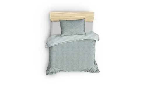 Einzelbettbezug Set in Meeresgrün - Hochwertiges Bettwäsche-Set aus 65 % Baumwolle und 35 % Polyester, maschinenwaschbar bei 30 °C, ideal für einen erholsamen Schlaf und stilvolle Akzente im Schlafzimmer.